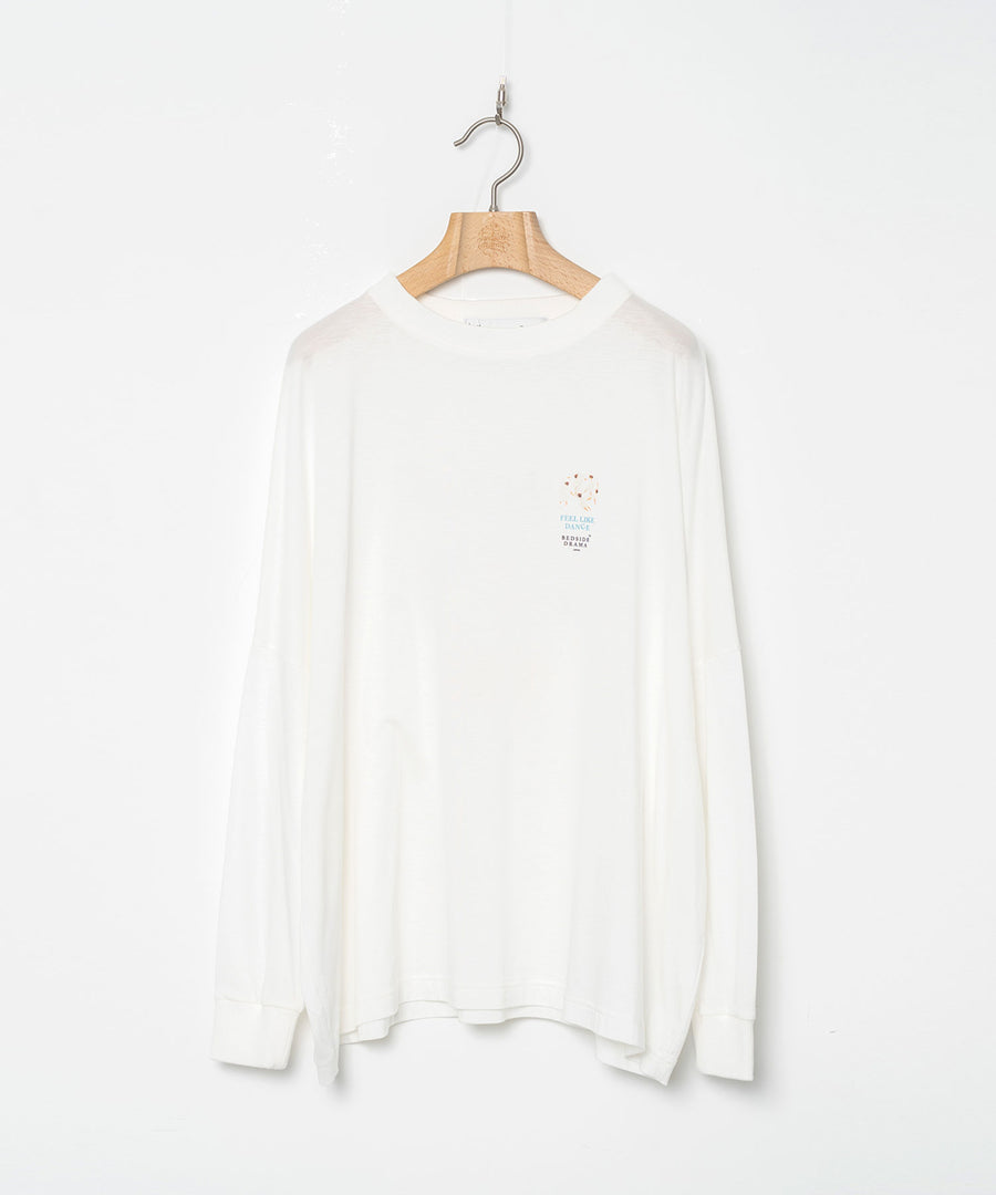 BSD26SS-24A OMNIDANCE Wide L/S Tee WHITE