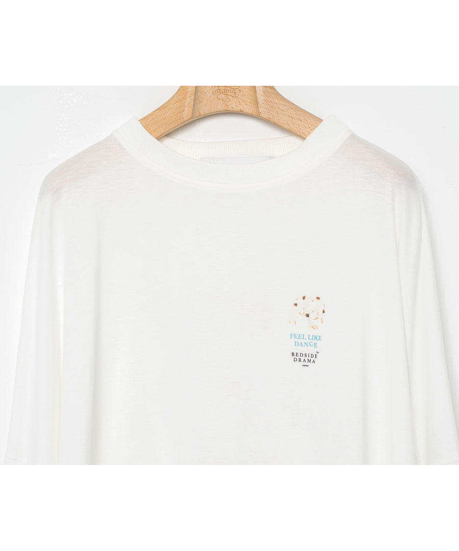 BSD26SS-24A OMNIDANCE Wide L/S Tee WHITE