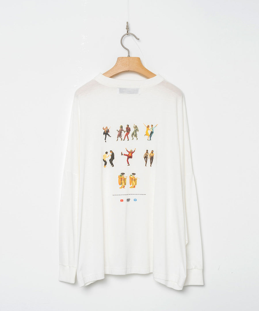 BSD26SS-24A OMNIDANCE Wide L/S Tee WHITE