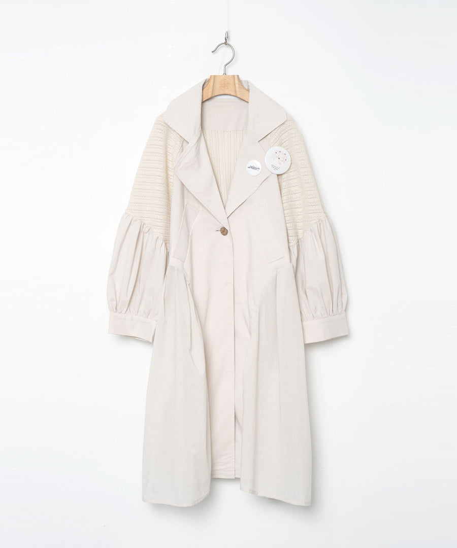 BSD26SS-04 Mixed Tutu Coat NATURAL