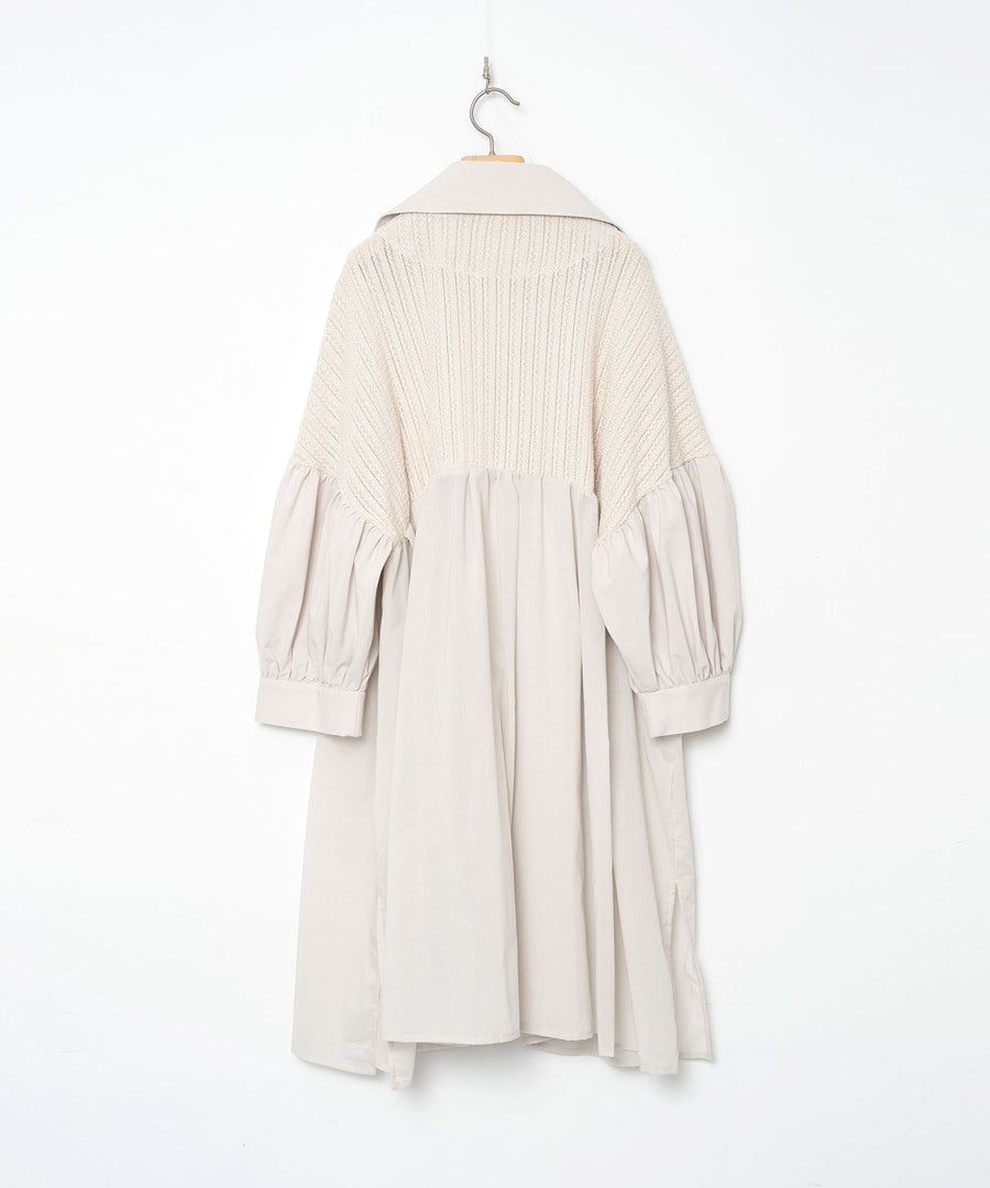 BSD26SS-04 Mixed Tutu Coat NATURAL