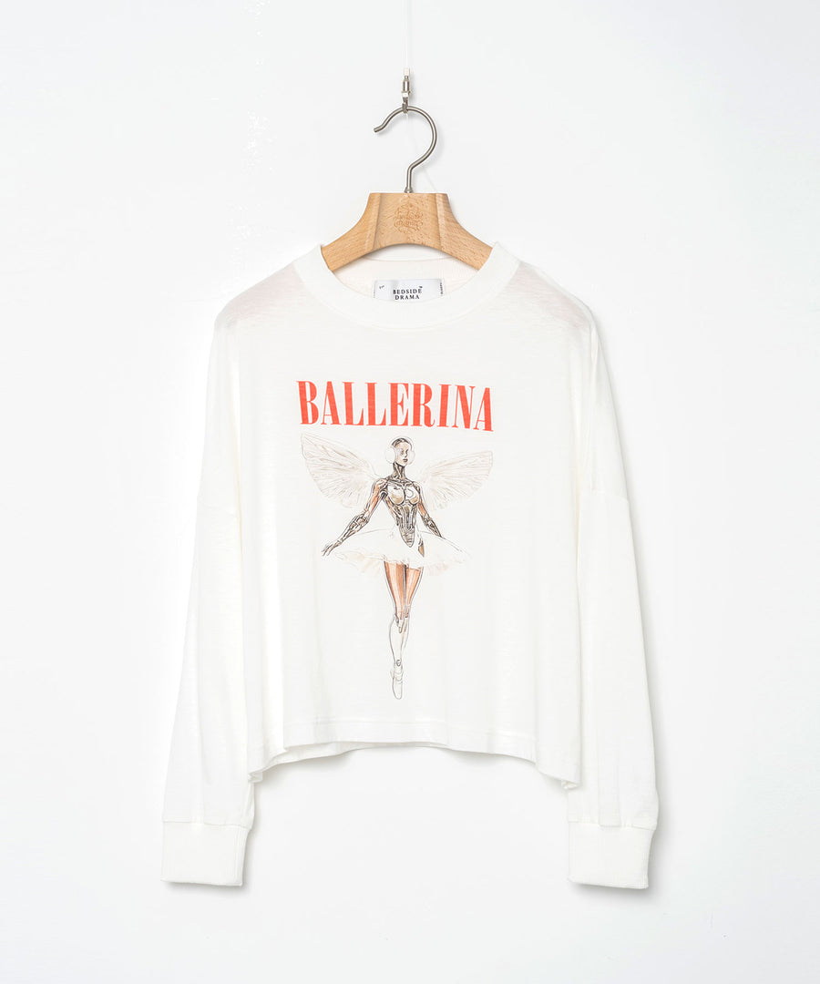 BSD26SS-24C NEO BALLERINA  Wide L/S Tee WHITE