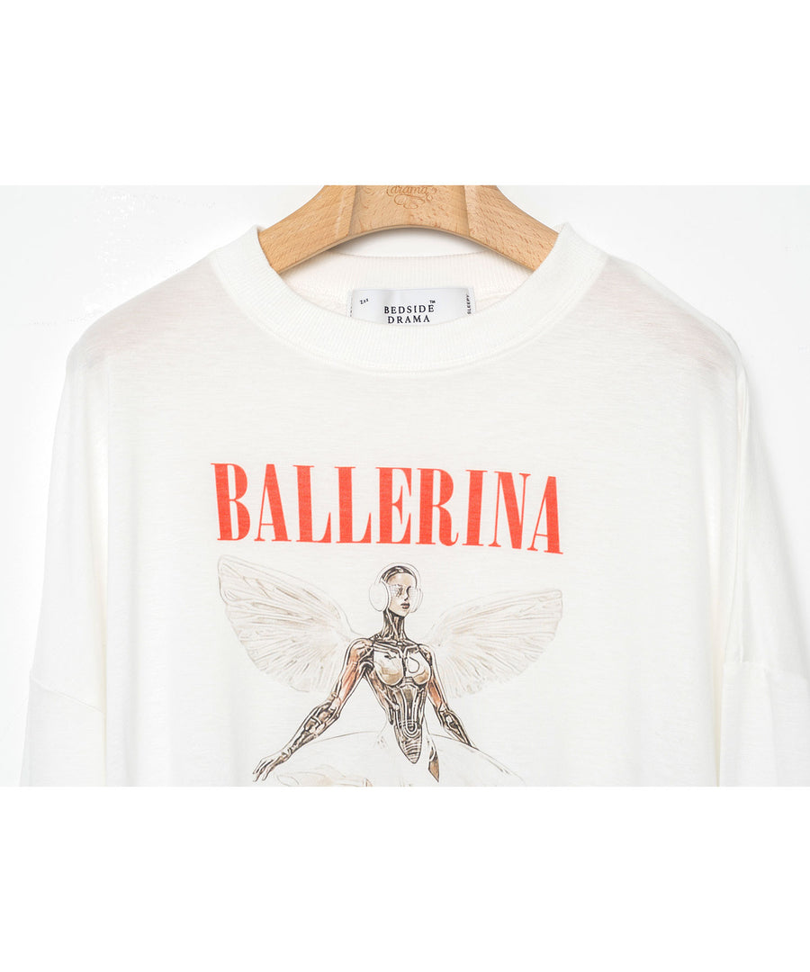 BSD26SS-24C NEO BALLERINA  Wide L/S Tee WHITE
