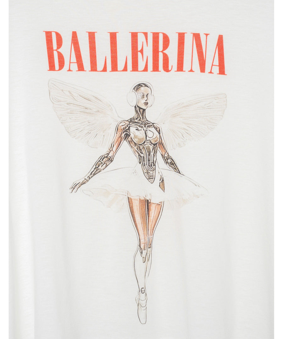 BSD26SS-24C NEO BALLERINA  Wide L/S Tee WHITE