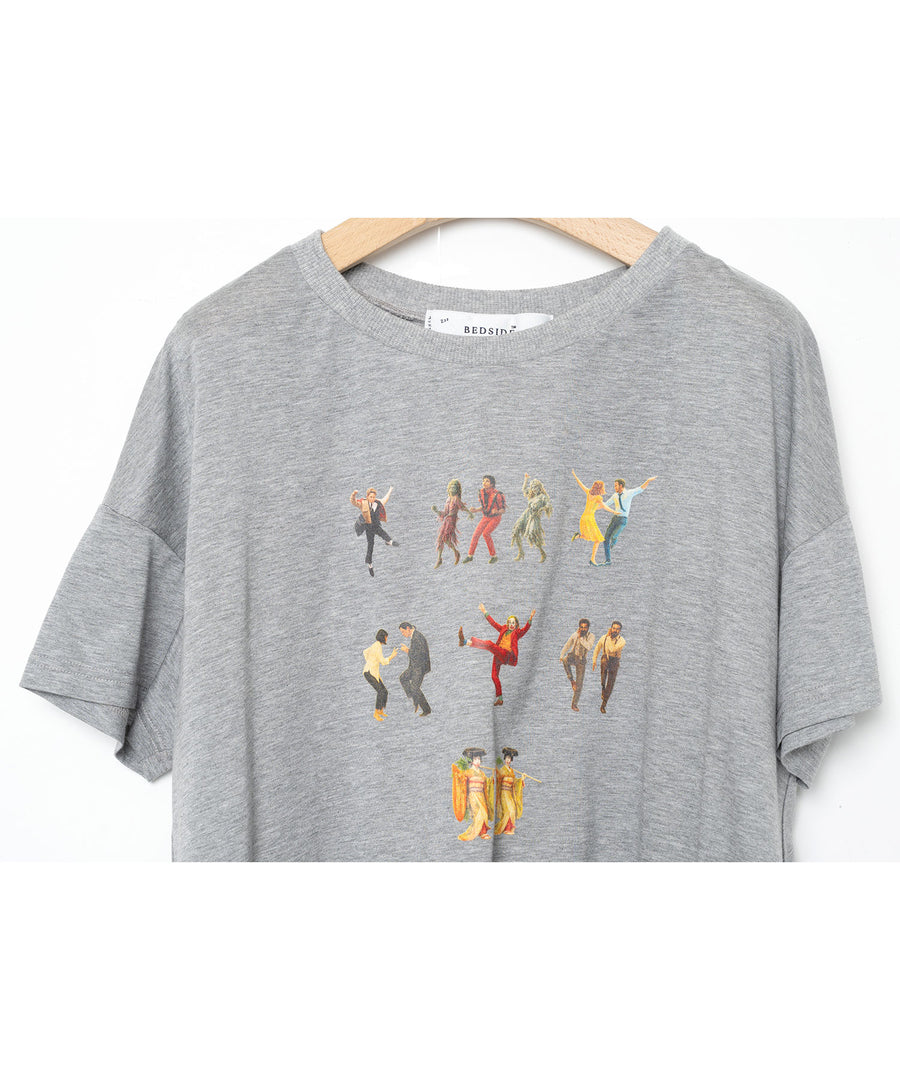 BSD26SS-25A OMNIDANCE Flare T-Shirt GR