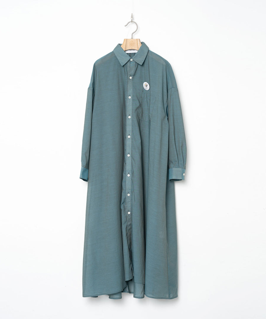 BSD26SS-07 Mirage Maxi Shirt GRN