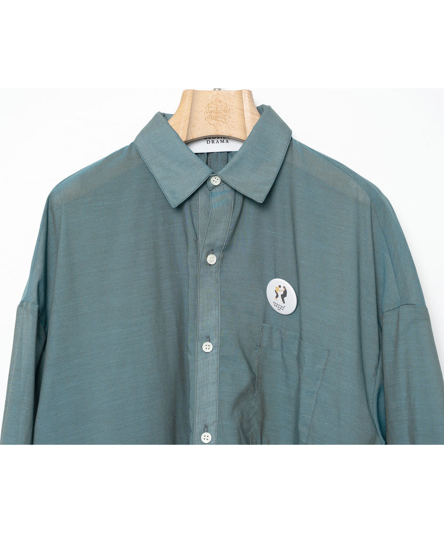 BSD26SS-07 Mirage Maxi Shirt GRN
