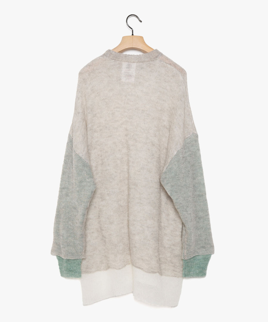 SF24AW-11 Mohair Color Layer Knit Sweater