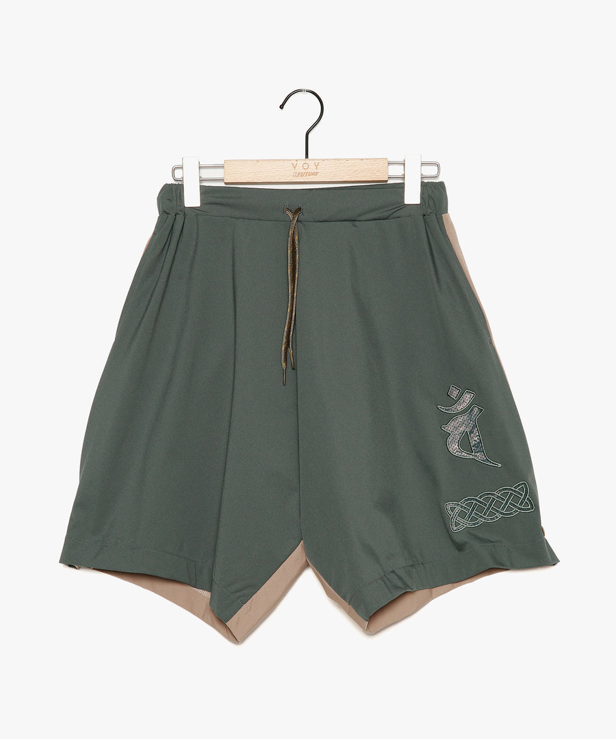 NV24SS-04 TEXBRID By Color Embroiled Shorts