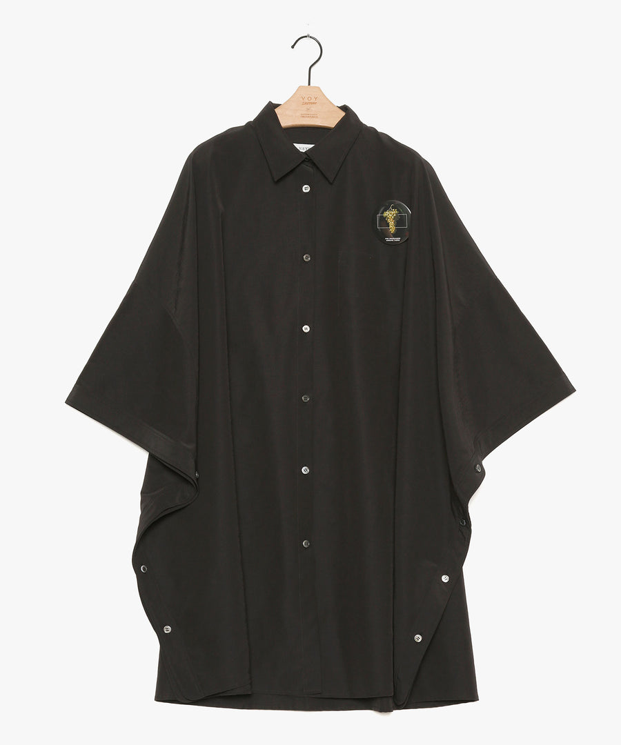 SF24SS-05 Packable Circle Poncho Shirt