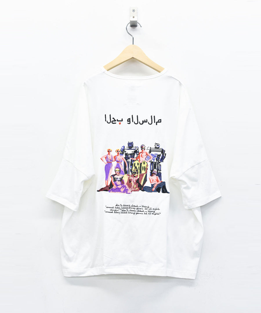 SF26SS-17 TRIBE EMBROI BIG TEE