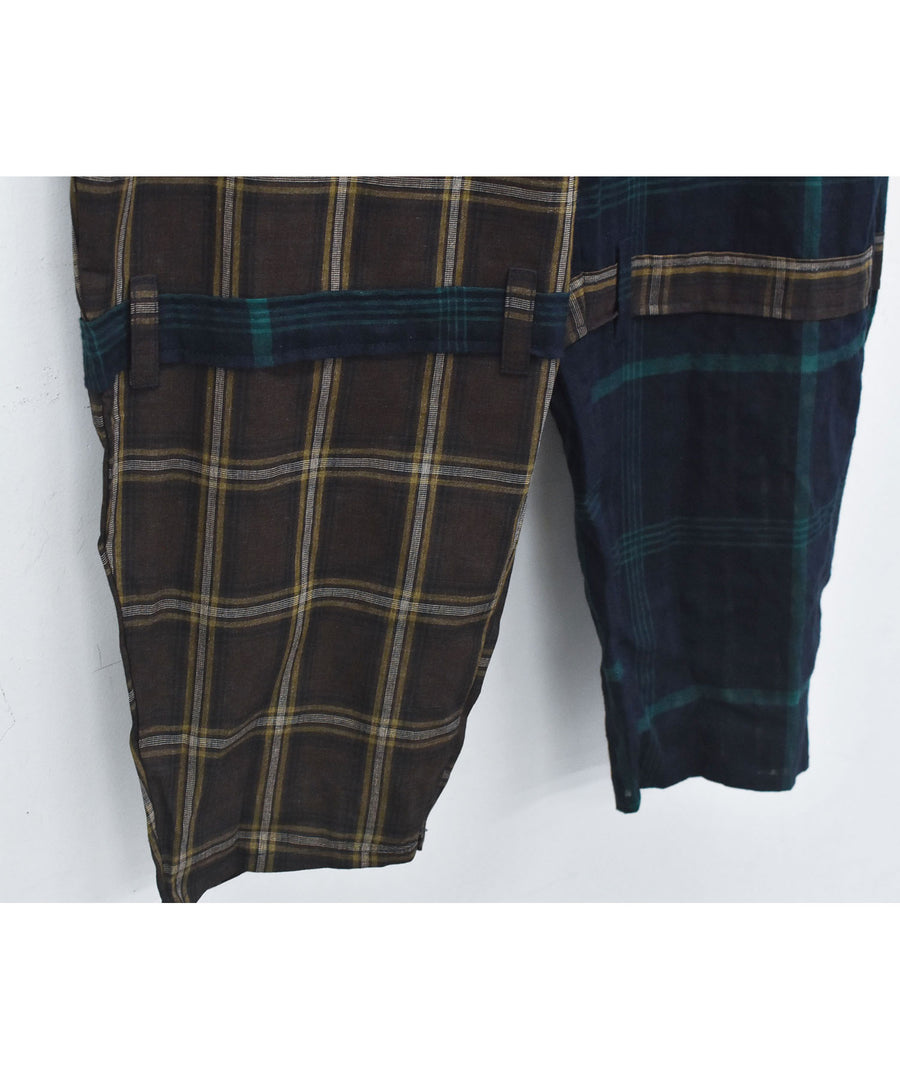 SF26SS-16 MIX CHECK BONTAGE PANTS