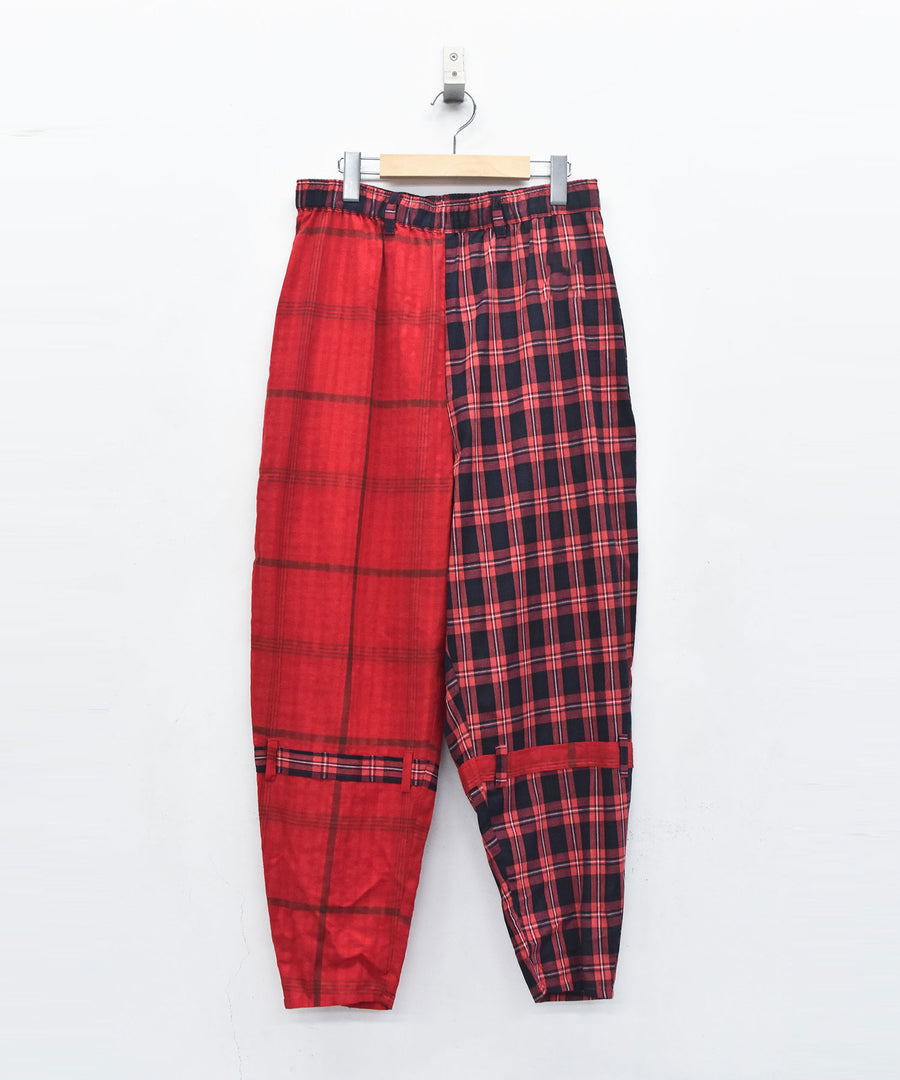 SF26SS-16 MIX CHECK BONTAGE PANTS