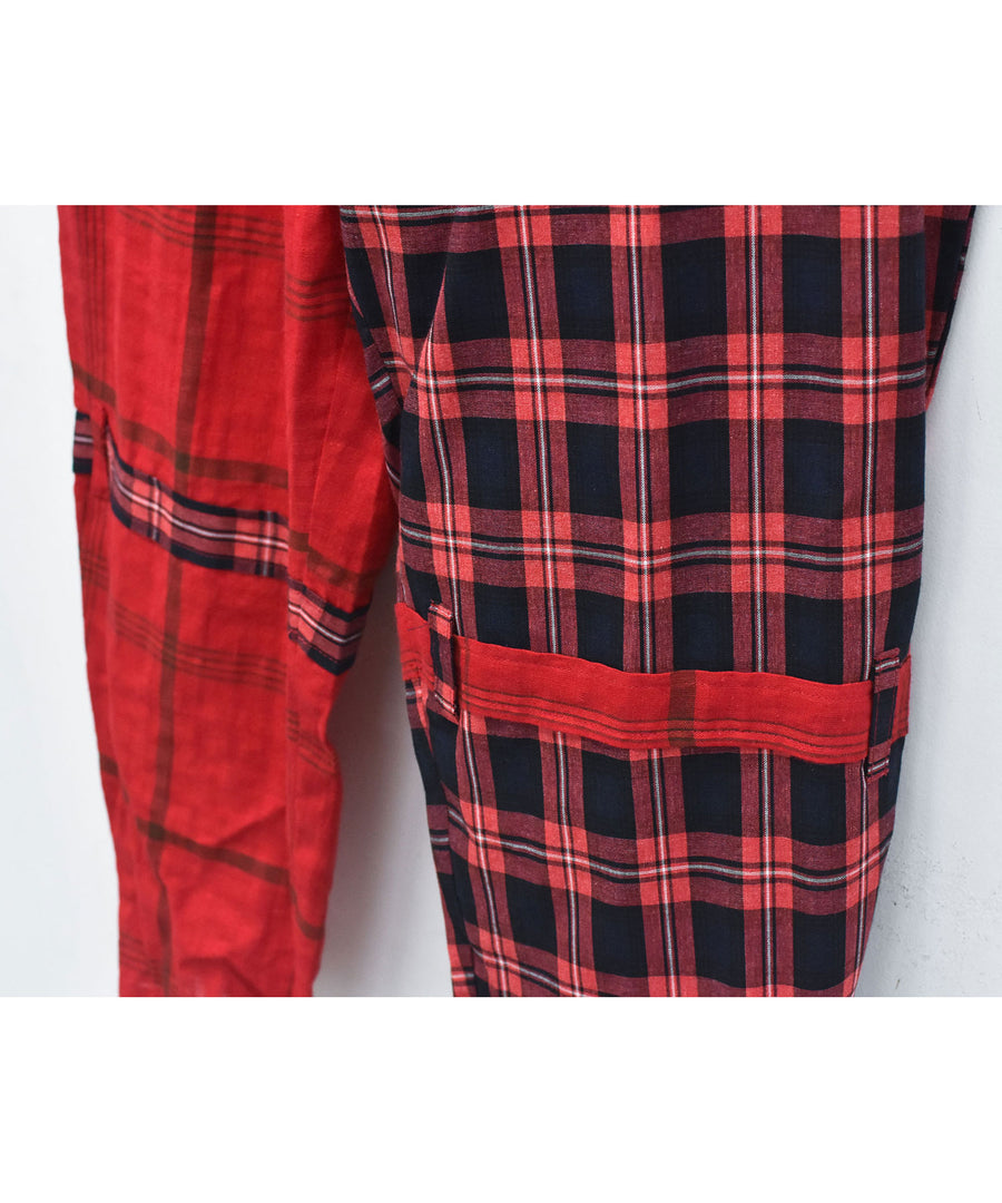 SF26SS-16 MIX CHECK BONTAGE PANTS