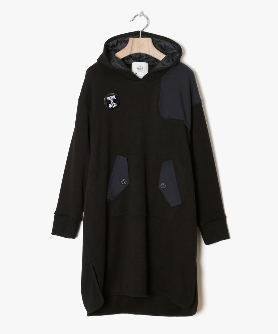 Trench parka one-piece