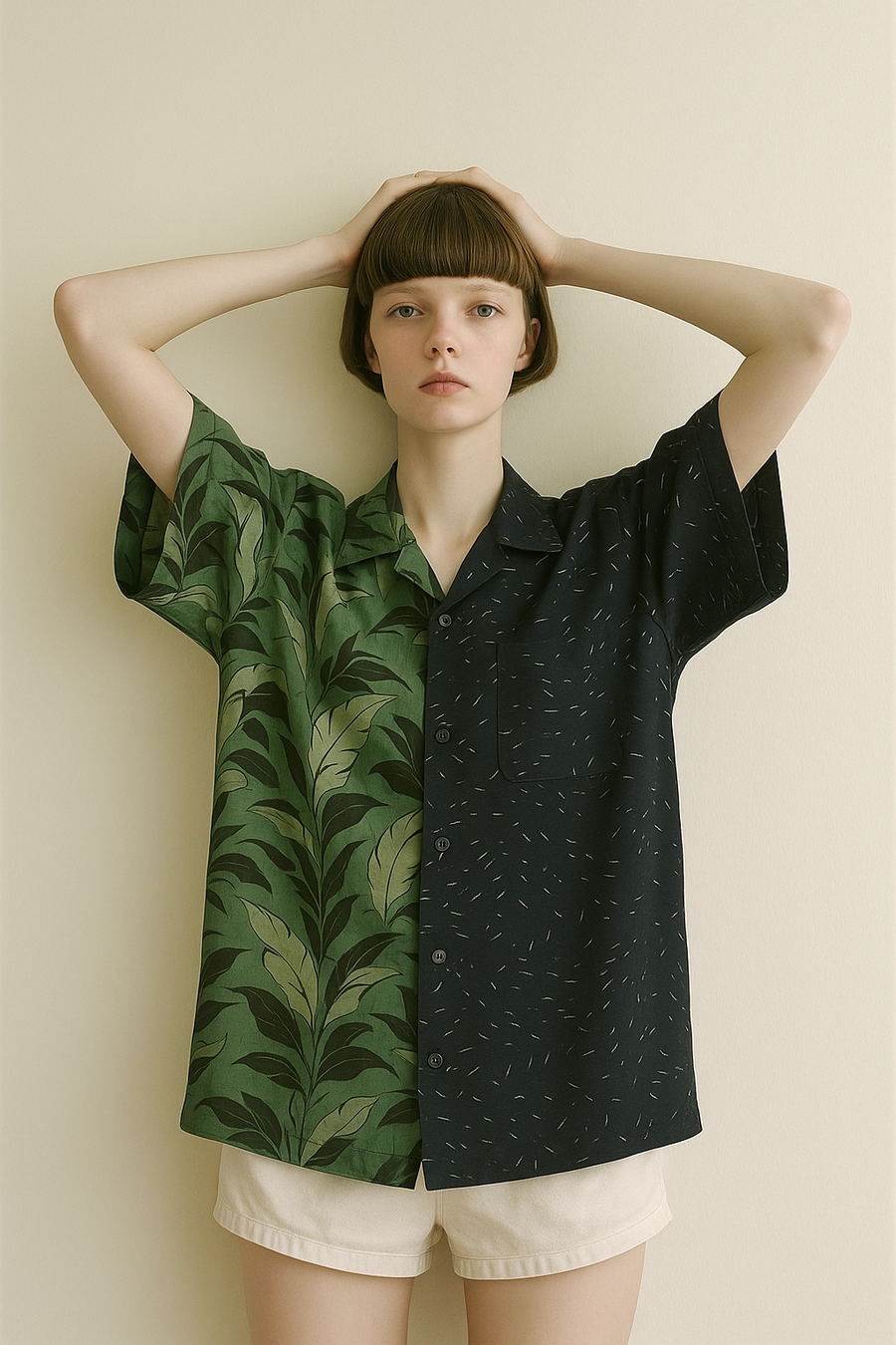 Half Aloha Shirt / B/KK*BK