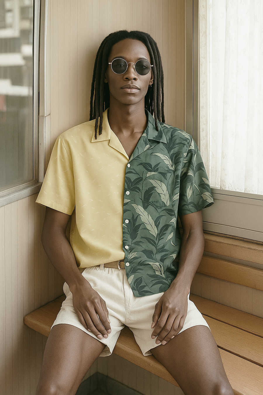 Half Aloha Shirt / D/YE/KK