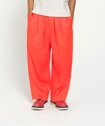 SF26SS-19 TRIPLE TUCK LINEN PANTS