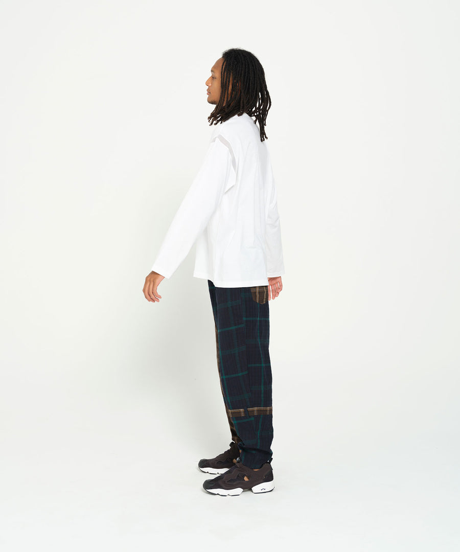 SF26SS-16 MIX CHECK BONTAGE PANTS