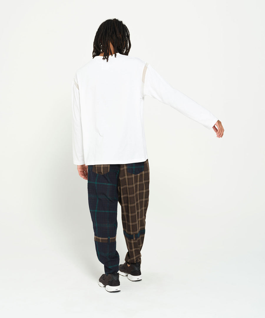 SF26SS-16 MIX CHECK BONTAGE PANTS