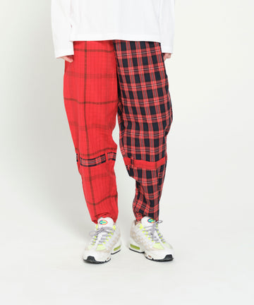SF26SS-16 MIX CHECK BONTAGE PANTS