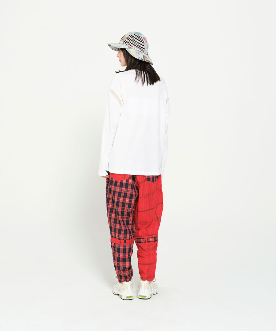 SF26SS-16 MIX CHECK BONTAGE PANTS