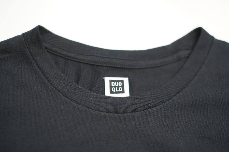 Panel Wide Tee / BLACK