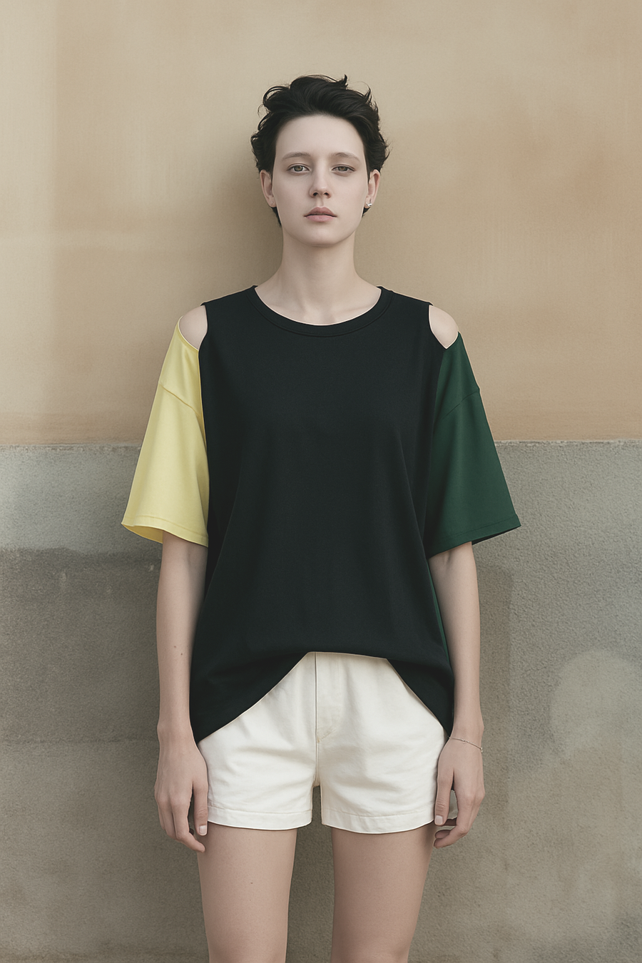 Panel Wide Tee / BLACK MULCH