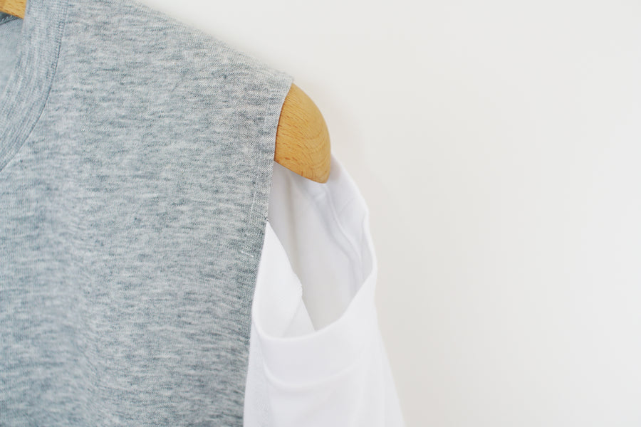 Panel Wide Tee / GREY MULCH