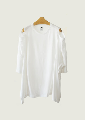 Panel Wide Tee / WHITE