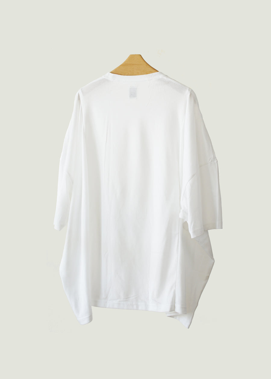Panel Wide Tee / WHITE