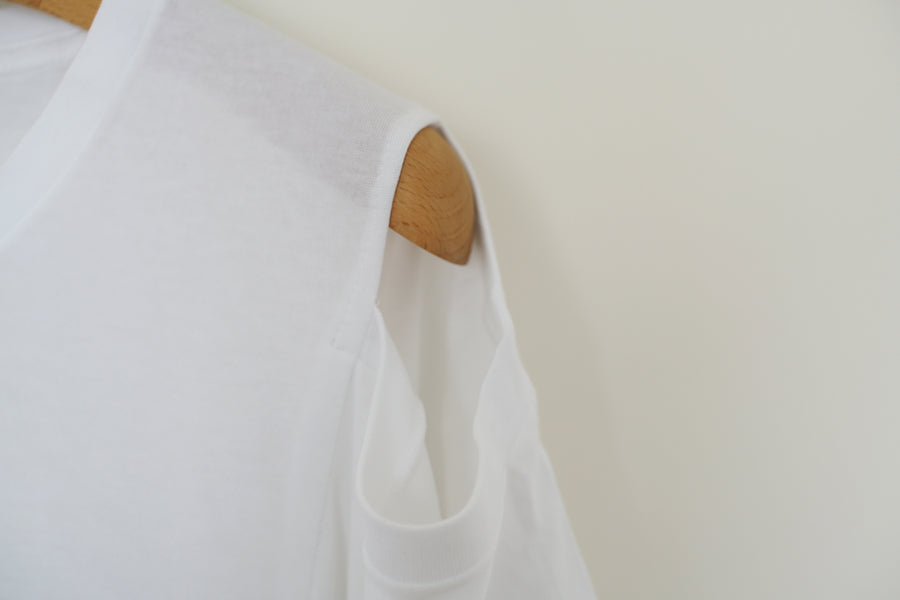 Panel Wide Tee / WHITE