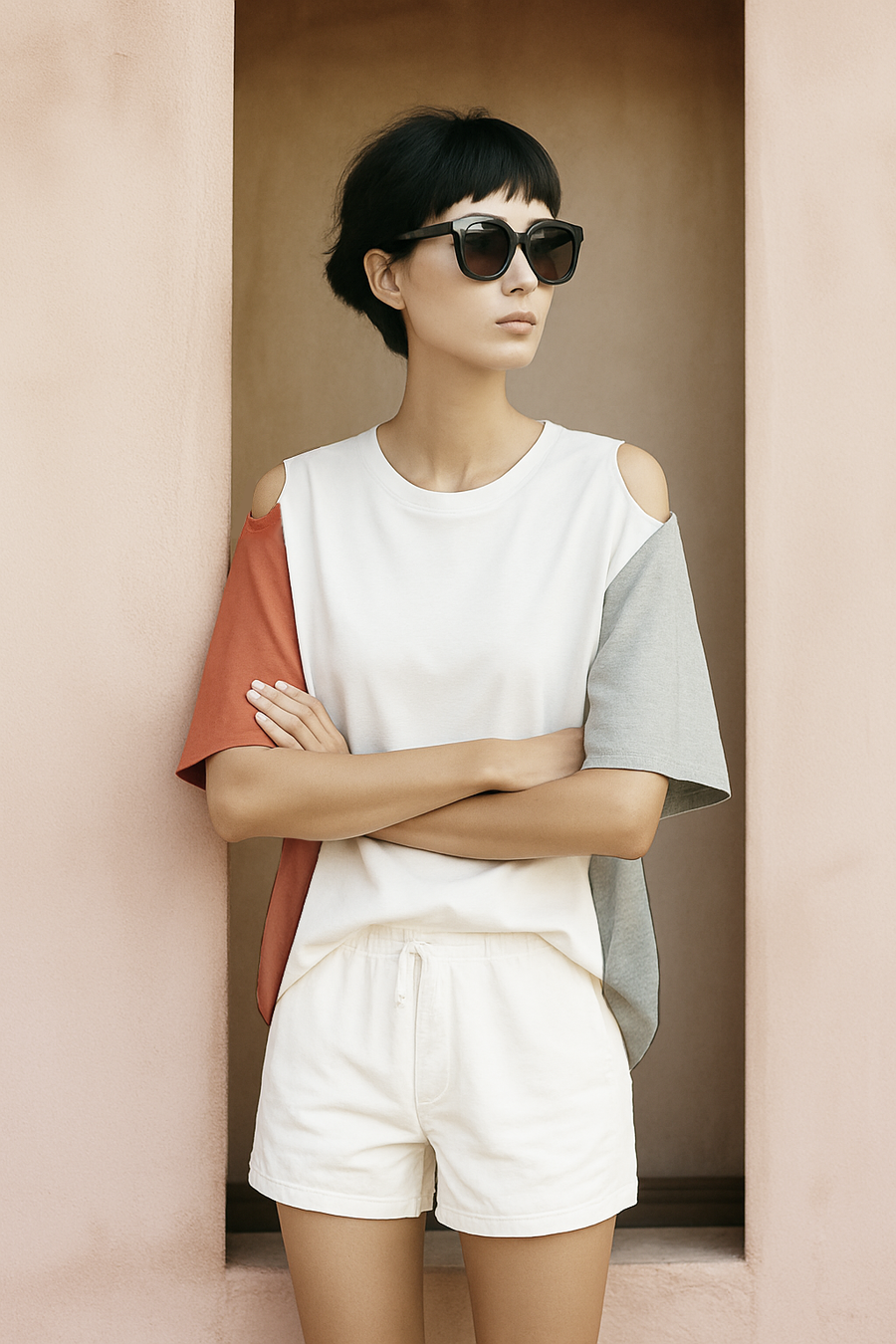 Panel Wide Tee / WHITE MULCH