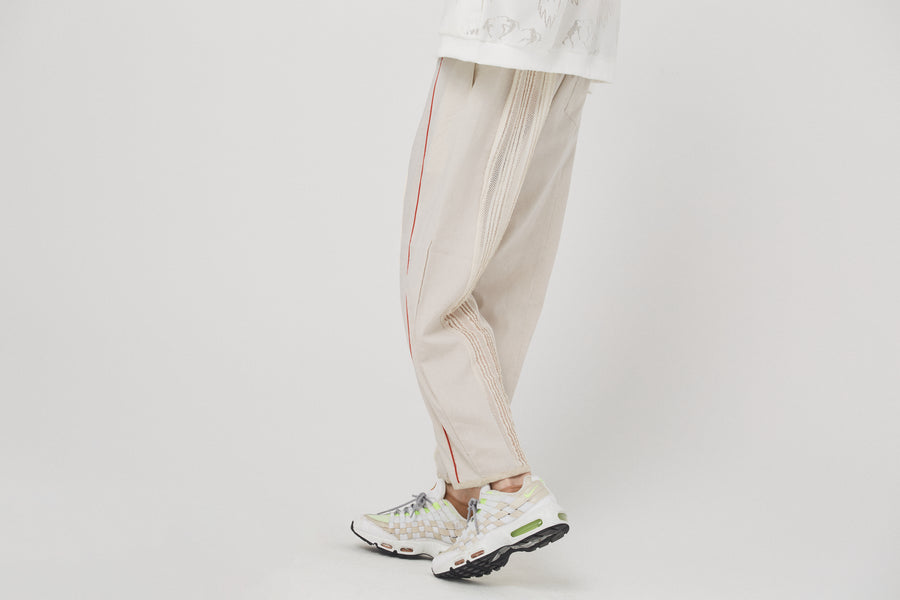 BSD26SS-06 Mixed Frill Pants NATURAL