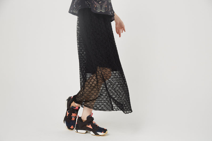 BSD26SS-21 Ultra Mesh Skirt BLACK