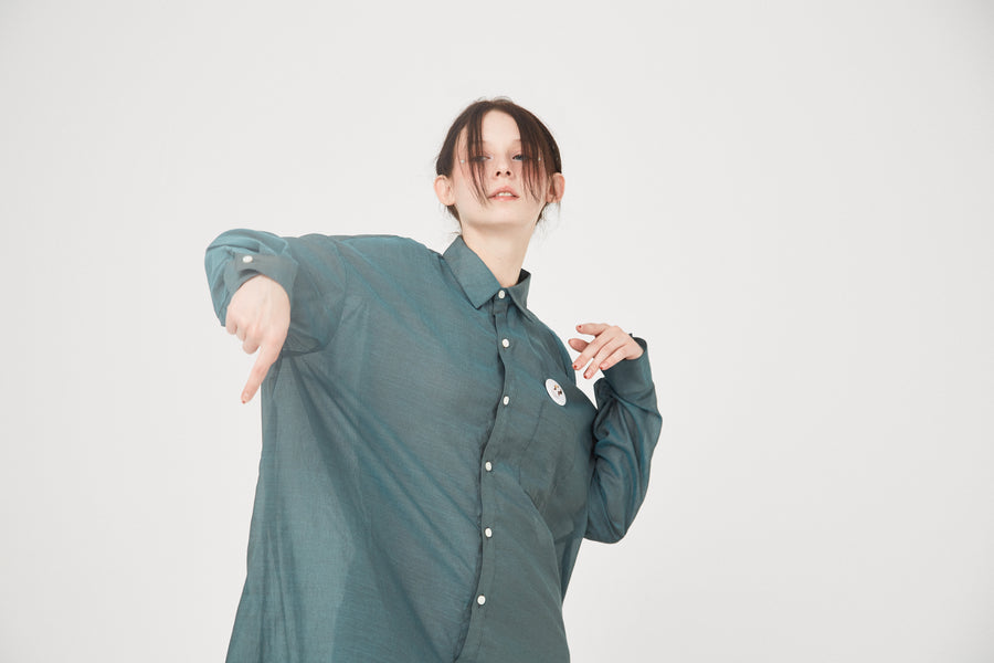 BSD26SS-07 Mirage Maxi Shirt GRN
