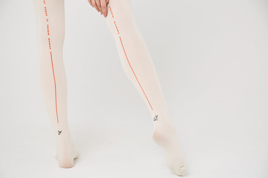 BSD26SS-28 Spiritual Dance Tights WHITE