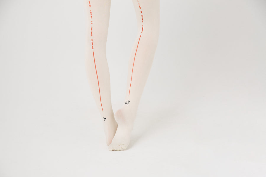 BSD26SS-28 Spiritual Dance Tights WHITE