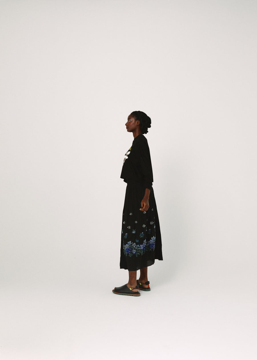 BSD26SS-24C NEO BALLERINA  Wide L/S Tee BLACK