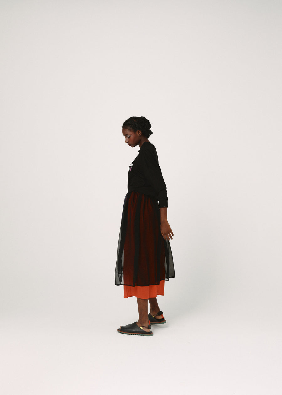BSD26SS-24B BEDSIDE SISTERS Wide L/S Tee BLACK
