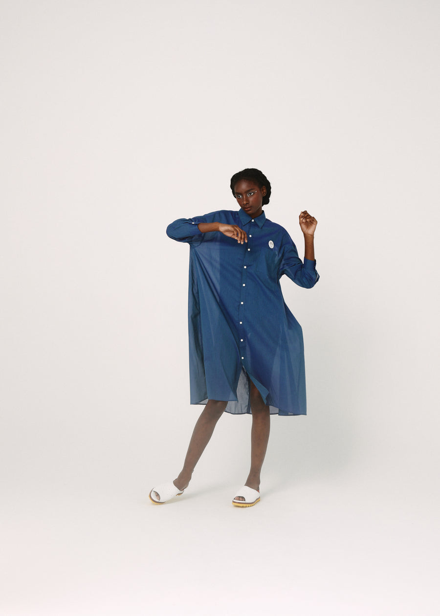 BSD26SS-07 Mirage Maxi Shirt BL