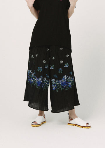 BSD26SS-02 Mosaic Garden Pants BLACK