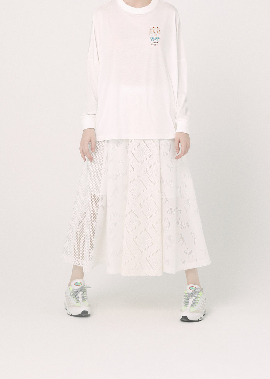 BSD26SS-12 Dancing Lace Culottes WHITE
