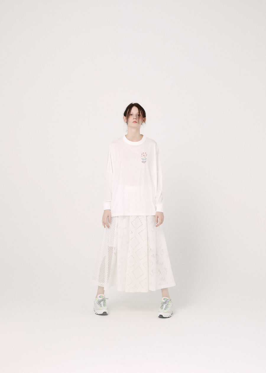 BSD26SS-12 Dancing Lace Culottes WHITE