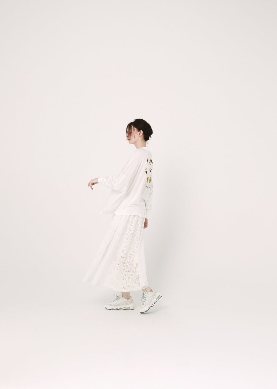 BSD26SS-12 Dancing Lace Culottes WHITE