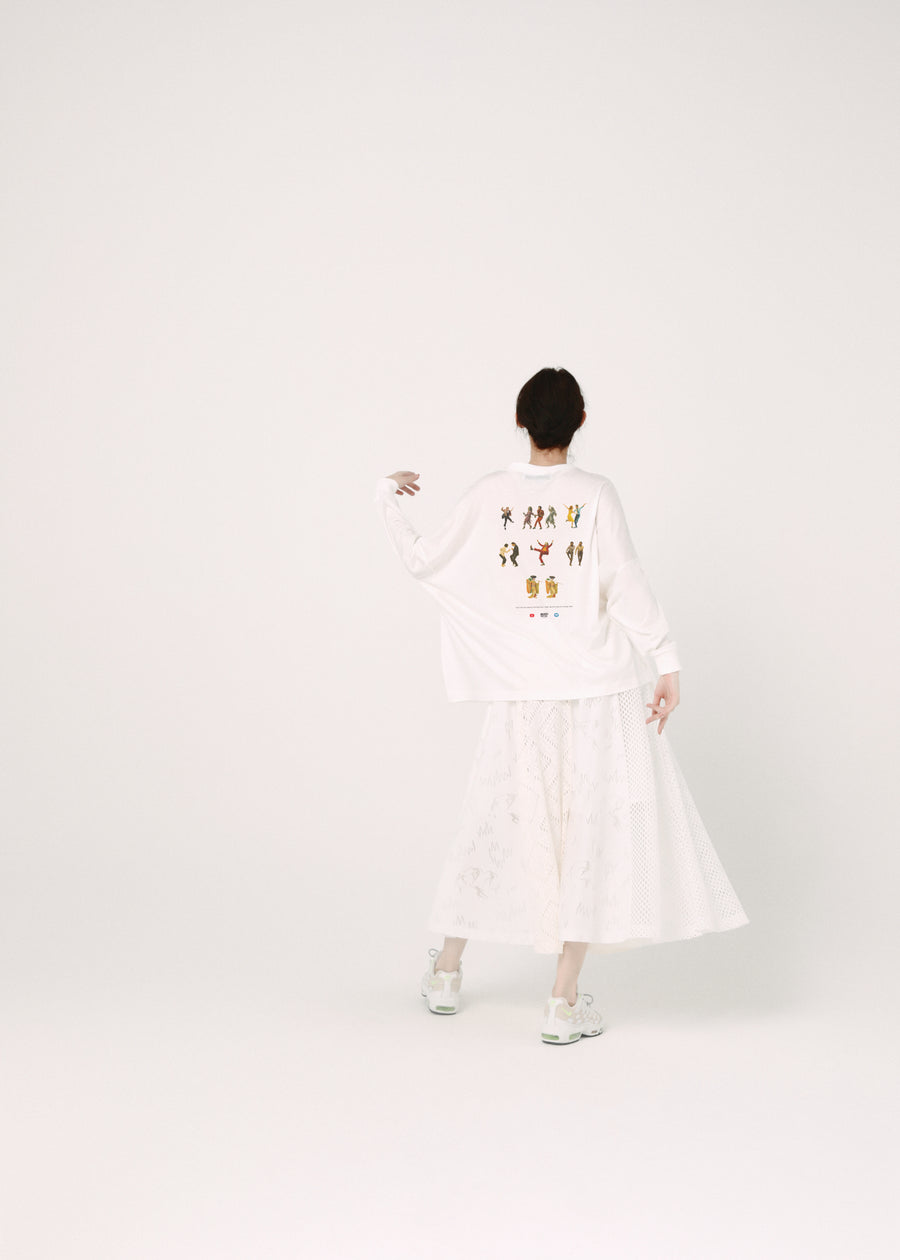 BSD26SS-12 Dancing Lace Culottes WHITE