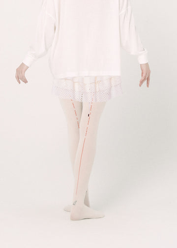 BSD26SS-28 Spiritual Dance Tights WHITE