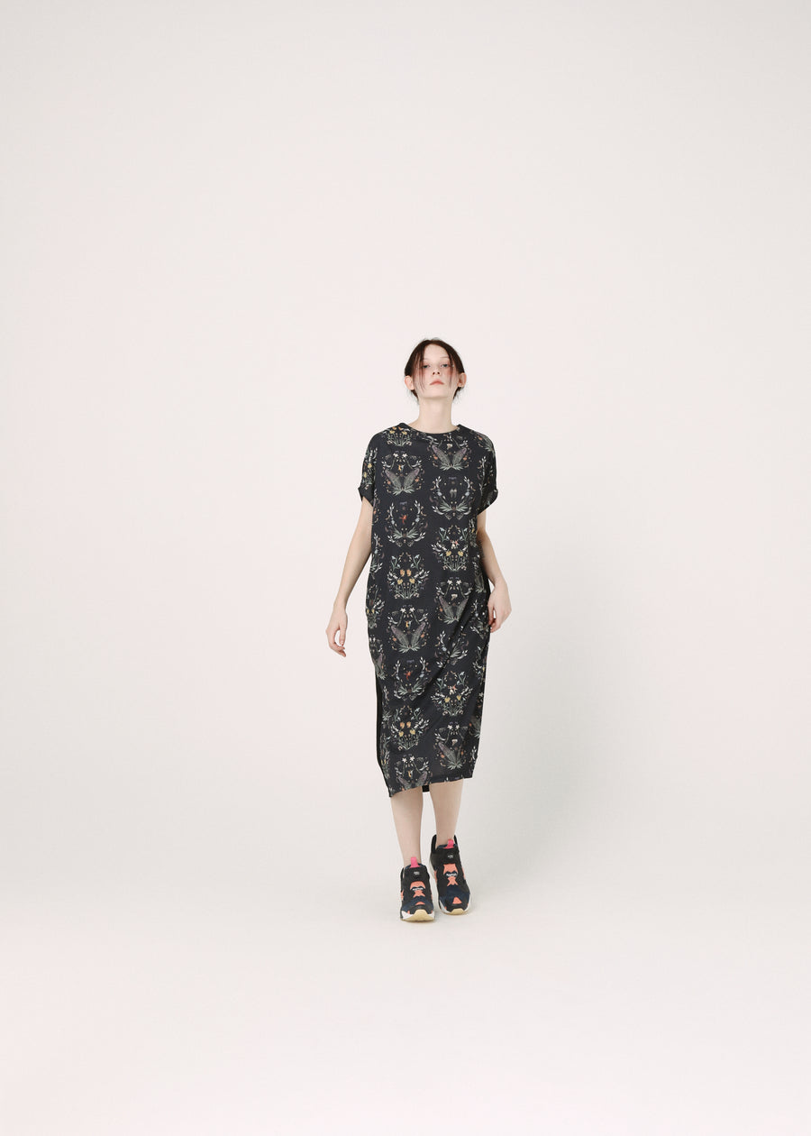BSD26SS-17 Dance In The Garden One-piece BLACK