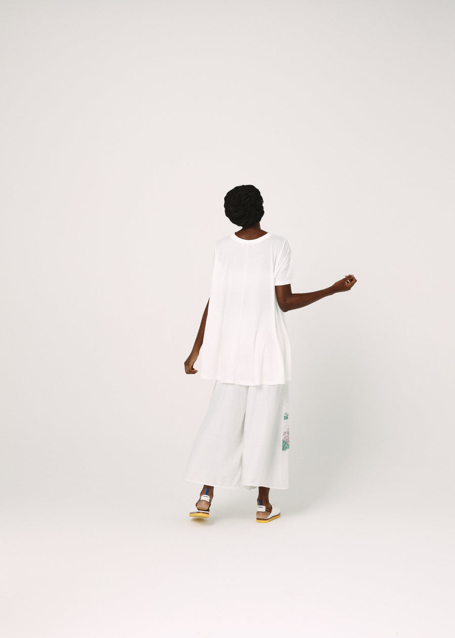 BSD26SS-25C NEO BALLERINA Flare T-Shirt WH
