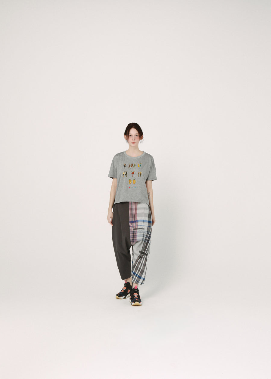 BSD26SS-25A OMNIDANCE Flare T-Shirt GR